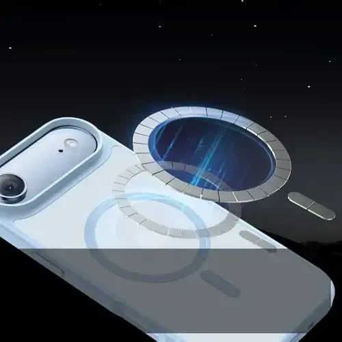 Miracase Magnetic for iPhone Air Case with Screen Protector(MagSafe bilan mos), Yaxshi Yupqa Yarim Shaffof Mat Harbiy Standartdagi Himoyalangan Telefon Qopqog'i iPhone 17 Air 6.5