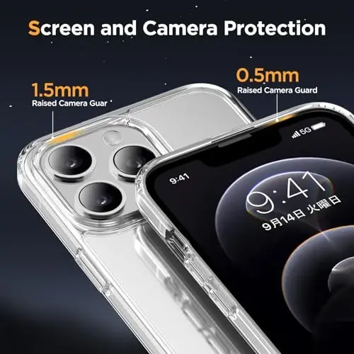 miracase Magnetic for iPhone 12/12 Pro Case (Compatible with MagSafe) Military-Grade Protection, Shockproof, Anti-Fingerprint Translucent Matte Phone Cover for iPhone 12/12 Pro Case 6.1 inch, Clear - 4