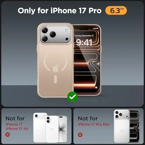 Miracase Magnetic for iPhone 17 Pro Case 6.3