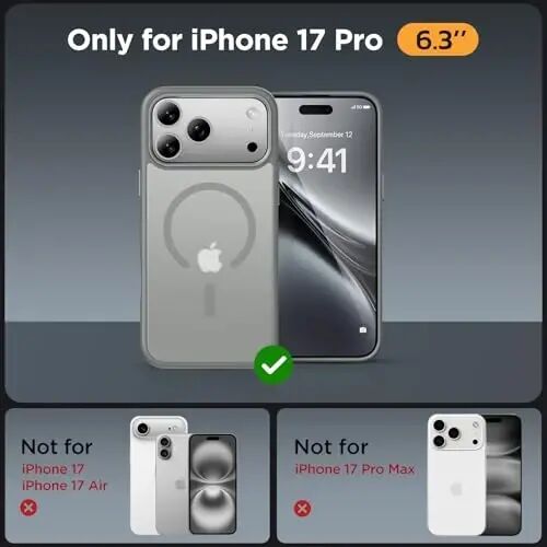 Miracase Magnetic for iPhone 17 Pro Case Armbands 6.3