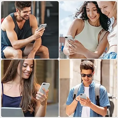 Miracase Ultra Slim Designed for iPhone SE Case 2022(3rd Gen)/iPhone SE 2020 Case(2nd Gen)/iPhone 7 Case/iPhone 8 Case with Screen Protector, Multi-Color Silicone Shockproof Phone Case 