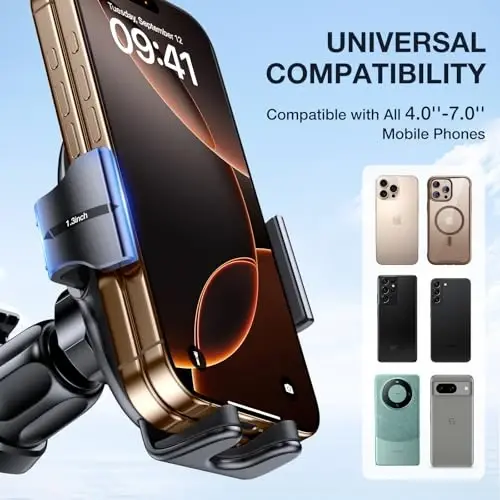 Miracase yangilangan-2-avlod Universal telefon ushlagichlari avtomobilingiz uchun, qo'lsiz havo chiqarish teshigi avtomobil telefon ushlagichi iPhone 16/15/14/13/12/11 seriyasi va barcha telefonlar bilan mos keladi - 4