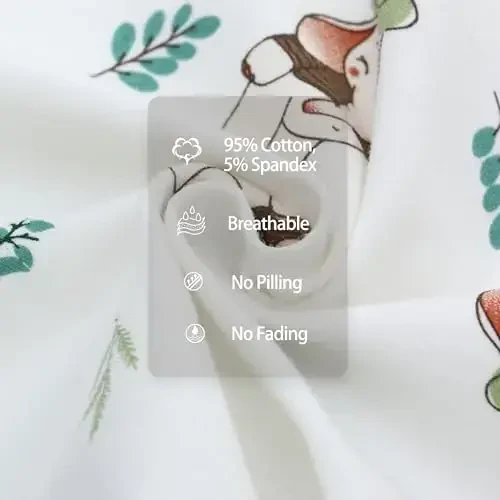 Miracle Baby Комплект для новорожденных с узлом и шапочкой, 3 ночные рубашки для новорожденных, детские спальные рубашки с варежками для мальчиков и девочек 0-6 месяцев - 6