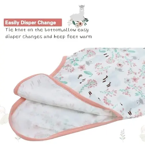 Miracle Baby Newborn Tug'ilgan Tugunli Ko'ylak Shapka To'plami, 3 Paketli Yangi Tug'ilgan Kecha Ko'ylaklari, O'g'il Bolalar Qizlar uchun Qo'lqopli Qo'l Koftali Bolalar Uyqu Ko'ylaklari 6-12 Oy - 5