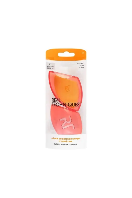 Miracle Makeup Sponge - Travel Case Gift 079625017113 - REAL TECHNIQUES