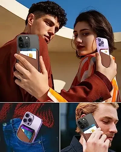 Miroddi для кошелька MagSafe, магнитный держатель для карт кошелька для серии iPhone 16/15/14/13/12, 0,12