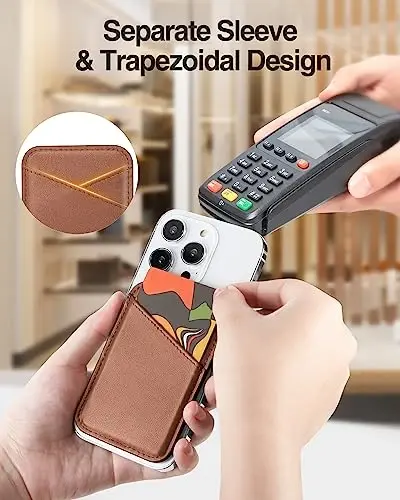 Miroddi для кошелька MagSafe, магнитный держатель для карт кошелька для серии iPhone 16/15/14/13/12, 0,12