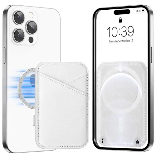 Miroddi for MagSafe Wallet, iPhone 16/15/14/13/12 Series uchun charm magnit kart ushlagichi, 0.12