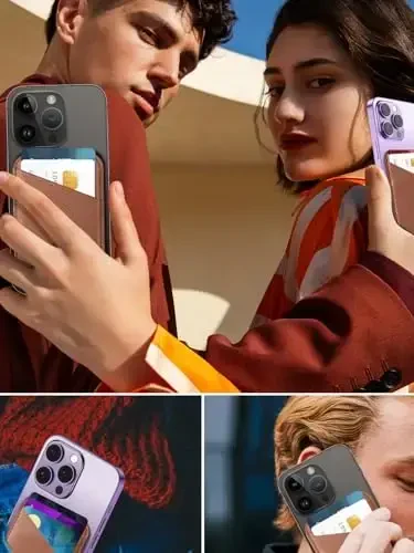 Miroddi for MagSafe Wallet, iPhone 16/15/14/13/12 seriyasi uchun teri magnit kart ushlagichi, 0,12