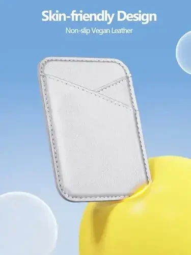 Miroddi for MagSafe Wallet, iPhone 17/16/15/14/13/12 seriyalari uchun eng kuchli magnit kart ushlagichi, 2 ta kart slotli ultra yupqa charm magnit telefon hamyoni, RFID blokirovkasi, endi tushib qolmaydi, kulrang - 4