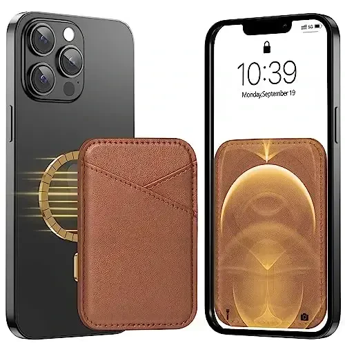 Miroddi for MagSafe Wallet, Magnetic Wallet Card Holder for iPhone 16/15/14/13/12 Series, 0.12