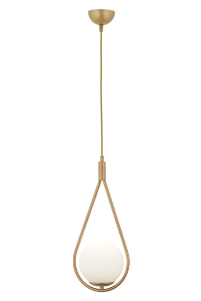 Mirza Single Vintage Pendant White Glass Modern Pendant Kitchen Living Room Pendant Chandelier - 2