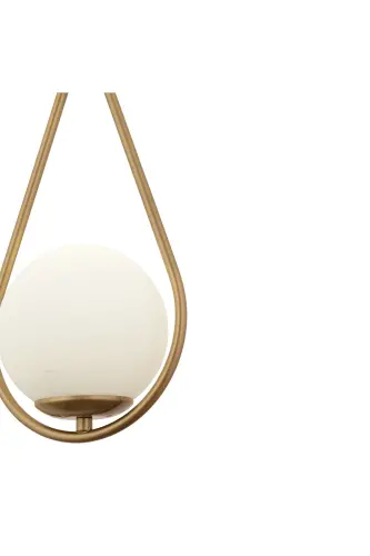 Mirza Single Vintage Pendant White Glass Modern Pendant Kitchen Living Room Pendant Chandelier - 7