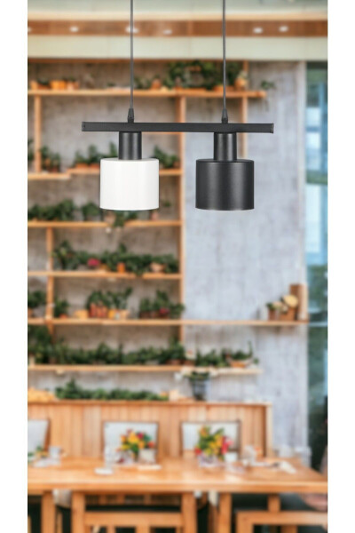 Misra Custom Design - Modern - Cafe - Kitchen - Living Room 2-Piece Metal Row Pendant Light - 2