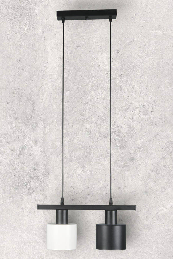 Misra Custom Design - Modern - Cafe - Kitchen - Living Room 2-Piece Metal Row Pendant Light - 4