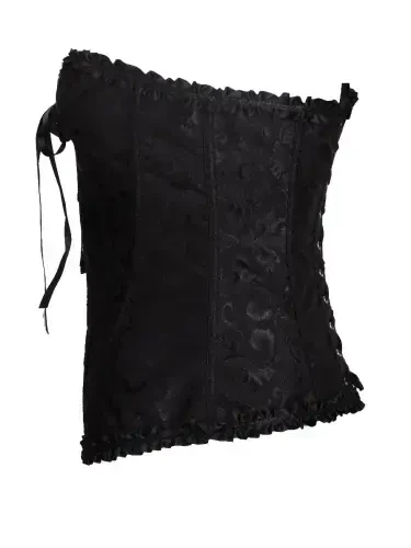 MISS MOLY Ayollar uchun bog'ichli, suyakli, katta o'lchamli overbust korset bustye bodishaper top - 5