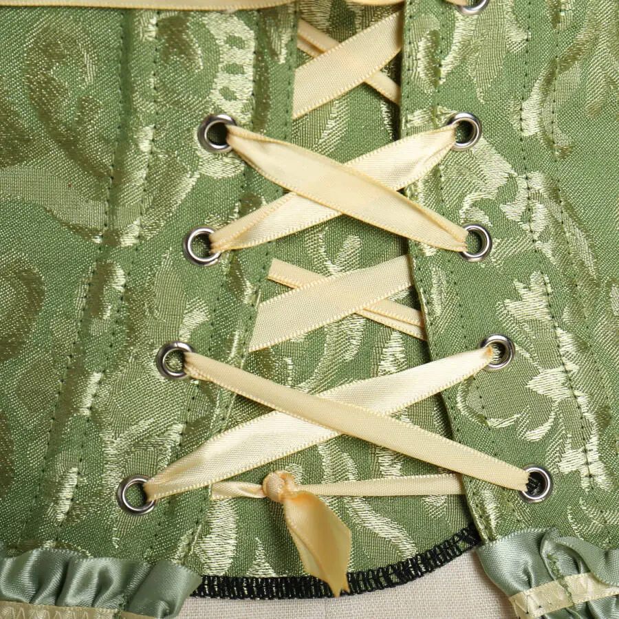 MISS MOLY Kadın Dantelli Bağlamalı Kemikli Beden Artı Overbust Korse Büstiyer Vücut Şekillendirici Üst - 5