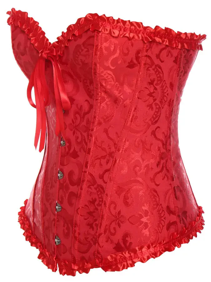 MISS MOLY Женский Кружевной Корсет с Косточками Большого Размера Overbust Bustier Bodyshaper Top - 3