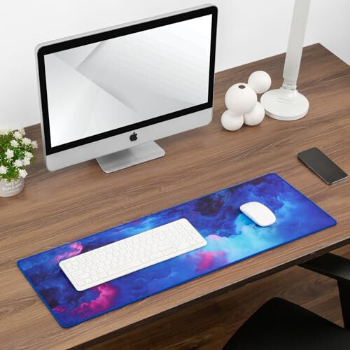 Misty Cloud Pattern Large Gaming Mouse Pad, Extended Mouse Pad for Desk 31.50