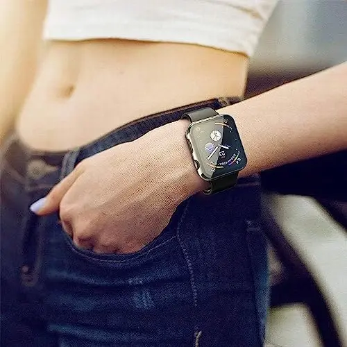 Misxi 2 Pack Qattiq PC G'ilofi Temperli Shisha Ekran Himoyachisi Apple Watch SE 3 (2025) SE 2 SE Series 6 Series 5 Series 4 40mm bilan mos keladi, Tiniq 