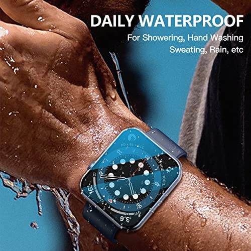 Misxi [2 Pack] Waterproof Hard Case with Tempered Glass Compatible with Apple Watch SE 3 (2025) SE 2 SE Series 6 Series 5 Series 4 44mm, Protective Cover for iWatch Screen Protector, Matte Transparent - 11