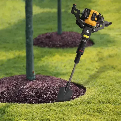 Miumaeov Excavator Garden Tree Digger 33CC 2-Stroke Air-Cooled Digging Machine Hand-held Digger Portable Post Hole Digger for Garden Farm Fence Protection - 4