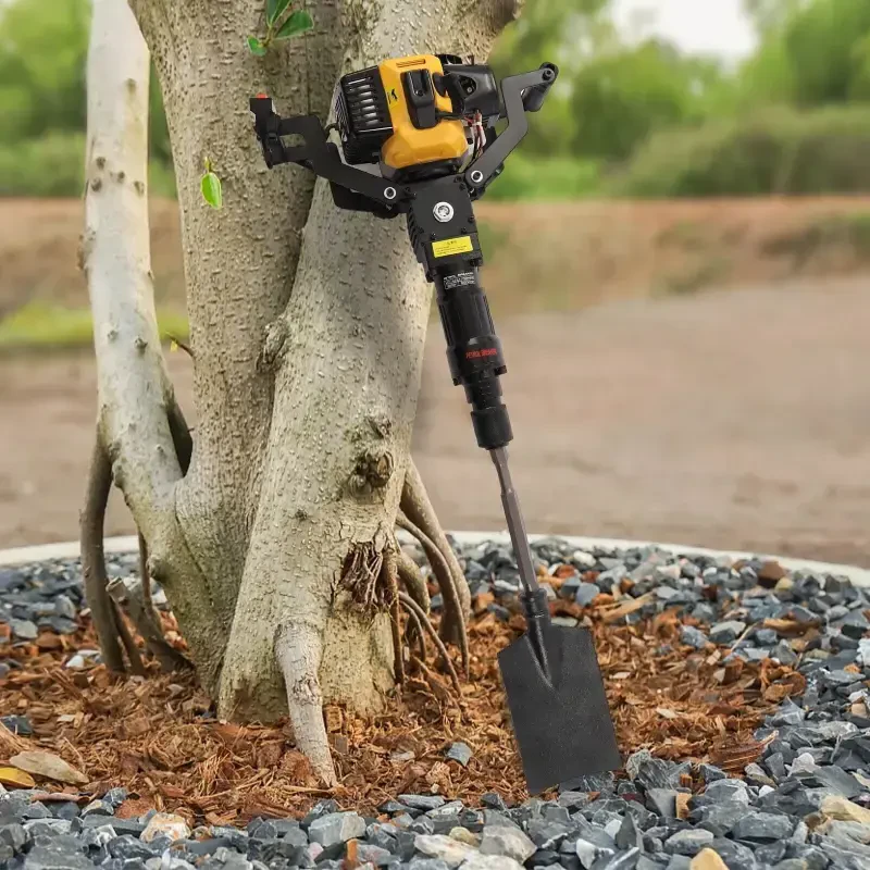 Miumaeov Excavator Garden Tree Digger 33CC 2-Stroke Air-Cooled Digging Machine Hand-held Digger Portable Post Hole Digger for Garden Farm Fence Protection - 5