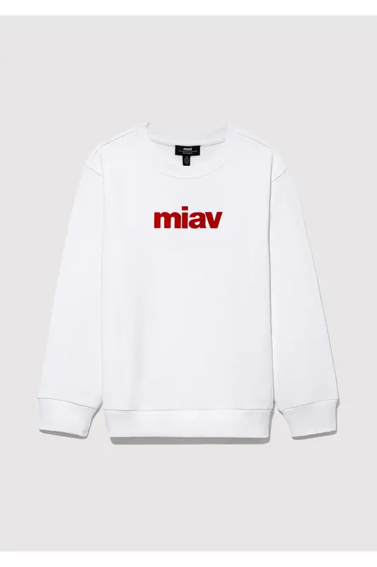 Miv bosilgan svitshot - 3