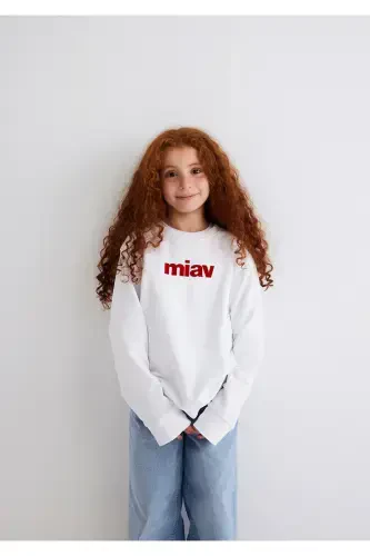 Miv bosilgan svitshot - 1