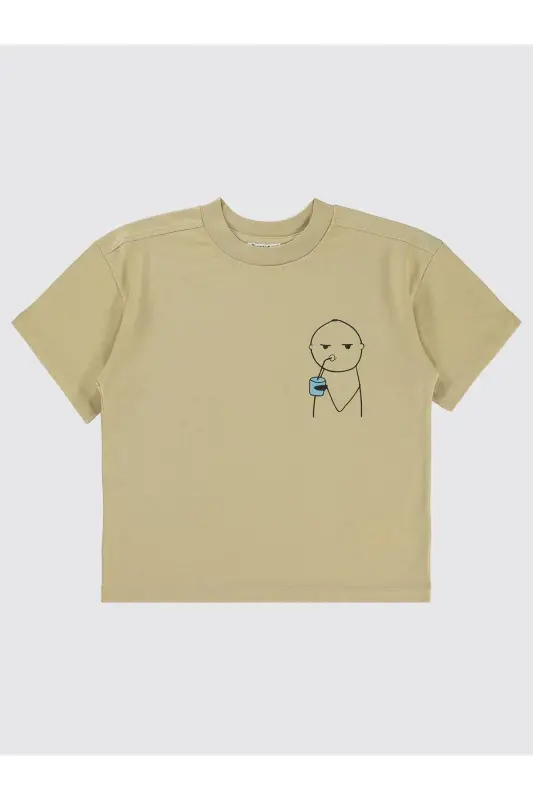 Mivil Oversize Kids T-Shirt 6-9 Years Oat Milk - CIVIL