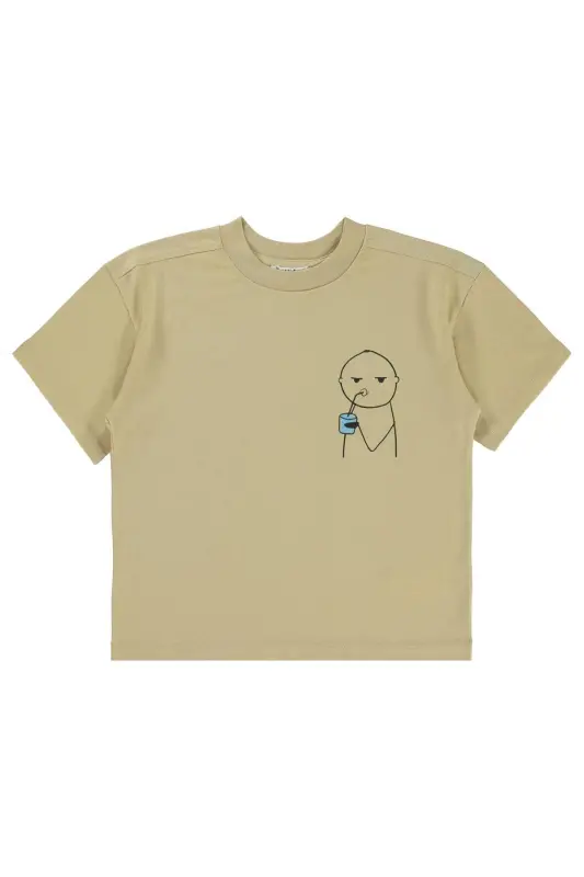 Mivil Oversize Kids T-Shirt 6-9 Years Oat Milk - 3
