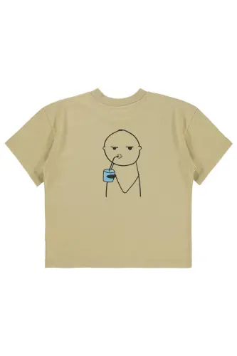 Mivil Oversize Kids T-Shirt 6-9 Years Oat Milk - 4