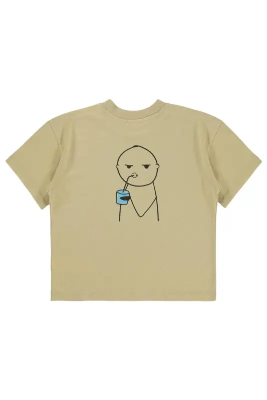 Mivil Oversize Kids T-Shirt 6-9 Years Oat Milk - 4