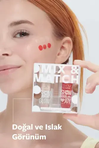 Mix & Match Glow Liquid Highlighter 72 & Joy Liquid Blush 57-Şeftali - 5