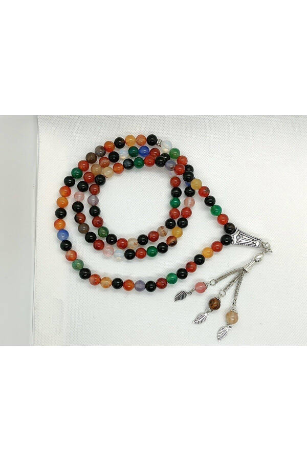 Mixed Chakra 8mm Natural Stone Prayer Beads 99pcs - 3