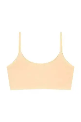 Mixed Colored Girls' Half Athletic Non-Padded Training Bra Cotton Lycra 6-Pack - 5