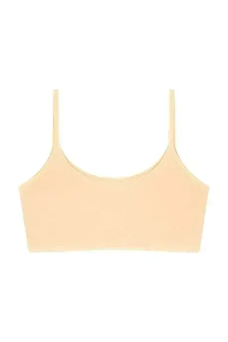 Mixed Colored Girls' Half Athletic Non-Padded Training Bra Cotton Lycra 6-Pack - 5