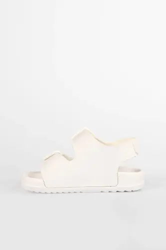 Miyu Basic Unisex Baby White Sandal - VICCO (1)