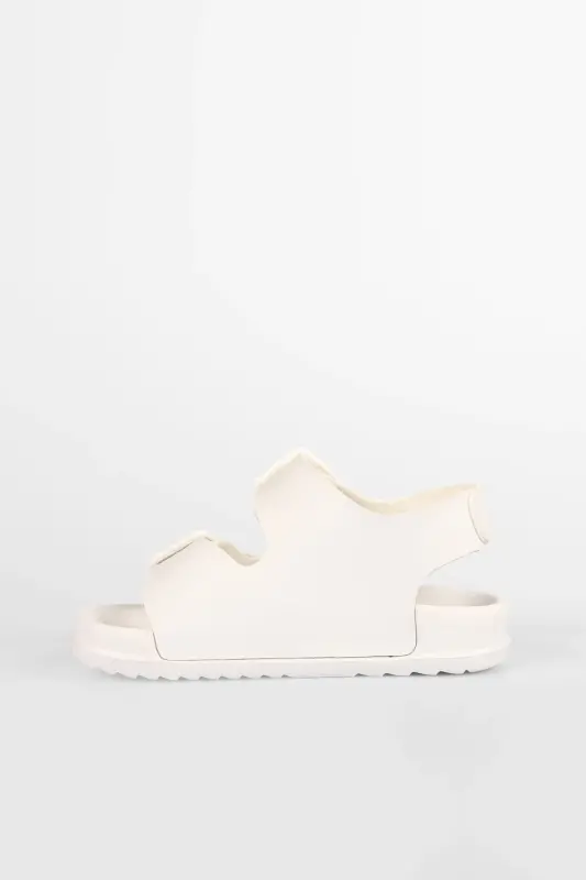 Miyu Basic Unisex Baby White Sandal - 2