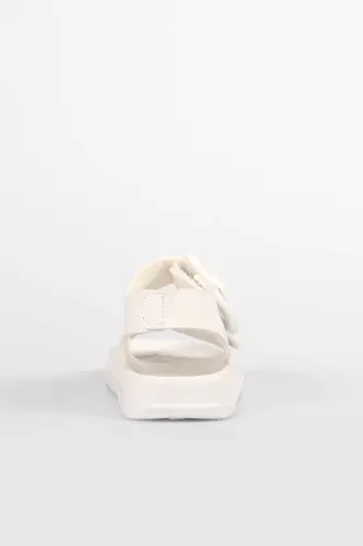 Miyu Basic Unisex Baby White Sandal - 5