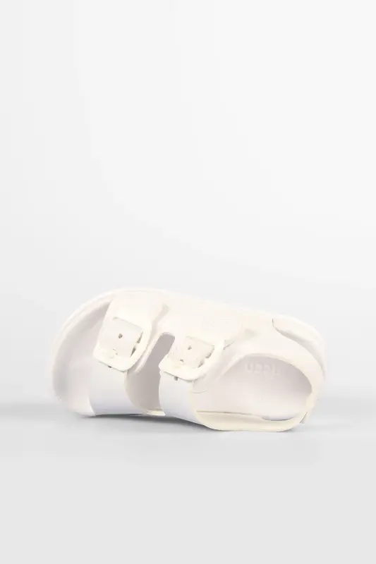 Miyu Basic Unisex Baby White Sandal - 6