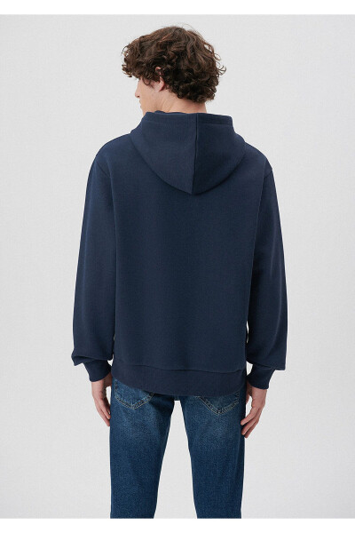 MJ Embroidered Navy Sweatshirt - 4