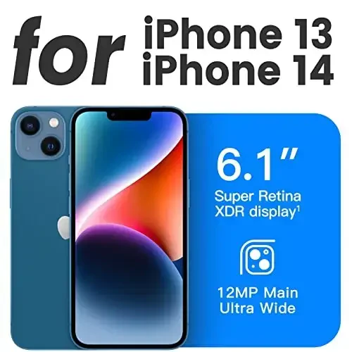 Mkeke чехол для iPhone 14, чехол для iPhone 13, прозрачный прозрачный противоударный бампер для iPhone 13/14, чехол для телефона - 2