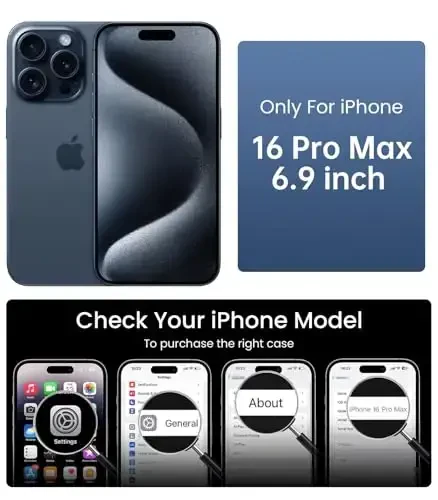 Mkeke чехол для iPhone 16 Pro Max Magnetic Clear, совместимый с MagSafe, защита военного класса, бампер для телефона Apple 6,9 дюйма 2024 г. - 2