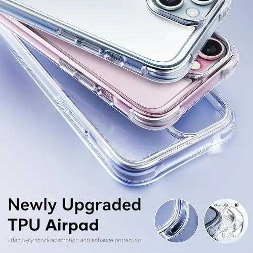 Mkeke for iPhone 16 Pro Max Case Magnetic Clear, Compatible with MagSafe, Military-Grade Protection, Phone Bumper for Apple 6.9 inch 2024 - 3