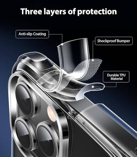 Mkeke iPhone 16 Pro учун Case Clear [Not-Yellowing] [Military-Grade Drop Protection] Shockproof Protective Clear iPhone 16 Pro Case Phone Bumper учун Apple 6.3 дюйм 2024 - 11
