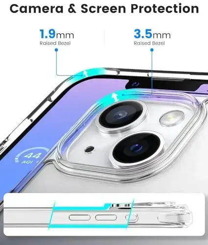 Mkeke Magnetic Designed for iPhone 15 Case Clear, Compatible with Magsafe, [Not Yellowing] [Military-Grade Drop Protection] Phone Cases for Apple iPhone 15 with Shockproof Bumper 2023 - 4