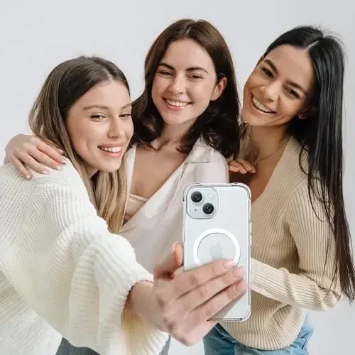 Mkeke Magnetic Designed for iPhone 15 Case Clear, Compatible with Magsafe, [Not Yellowing] [Military-Grade Drop Protection] Phone Cases for Apple iPhone 15 with Shockproof Bumper 2023 - 6