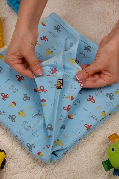 Многоцелевое 100% хлопковое муслиновое одеяло/детское одеяло двойной толщины - BEBETOSPIK (1)