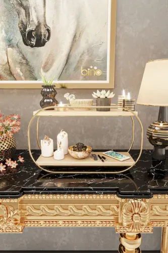 Многоцелевой Органайзер Овальная Полка Деревянный Настольный - 3